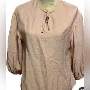 NWT ALFANI WOMENS BLOUSE PALE PINK/BLUSH SMALL